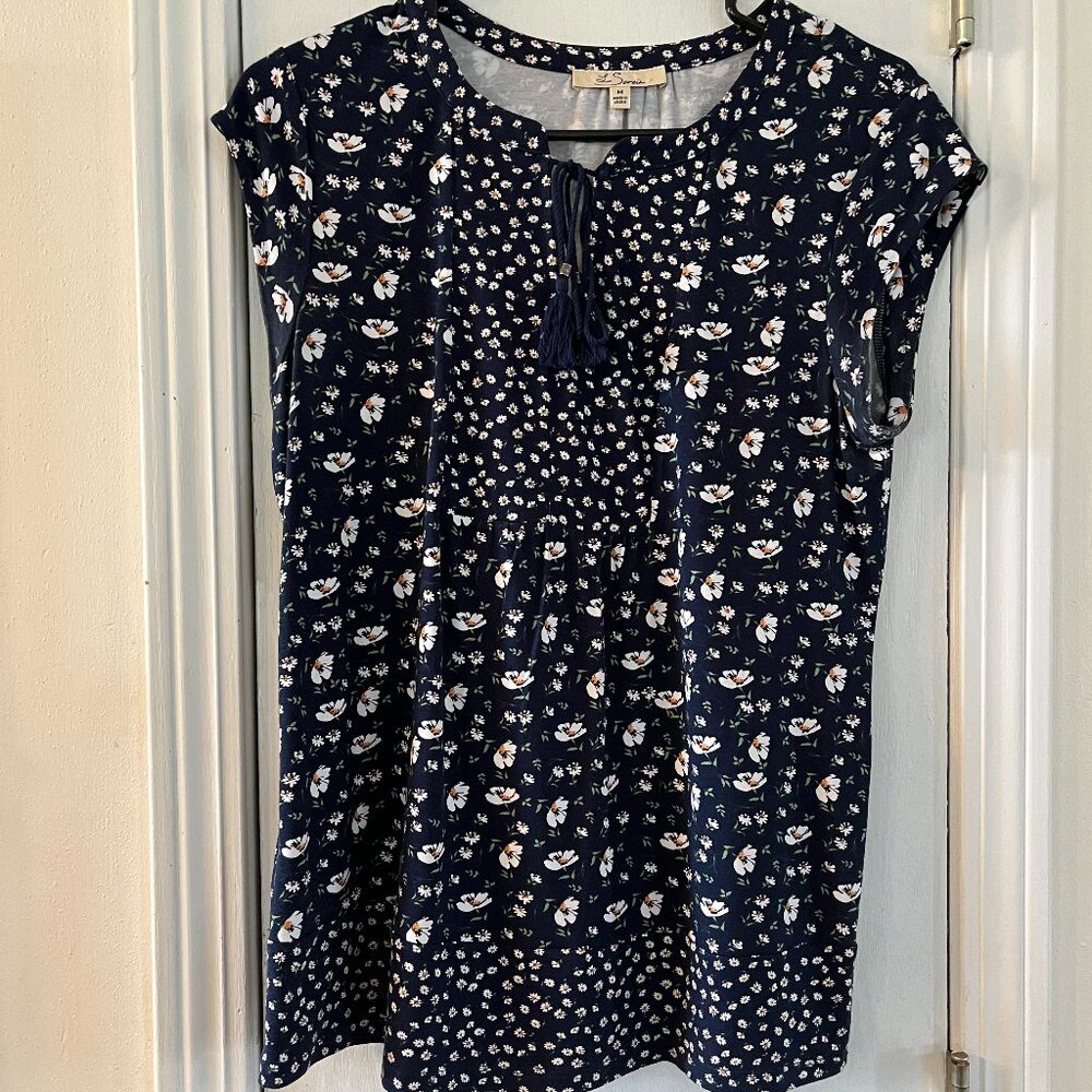 Les Serein Floral Knit Top